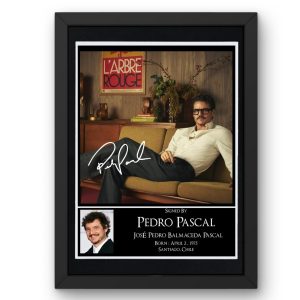 Pedro Pascal Signed Display framed photo print