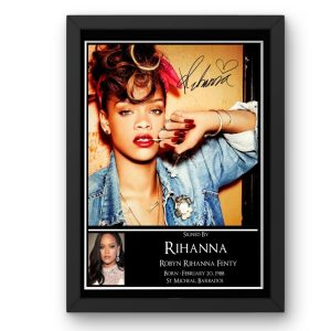 Rihanna Signed Display