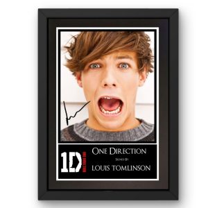 Louis Tomlinson Signed Display framed photo print