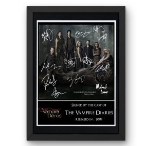 The Vampire Diaries Version 1 Signed Display framed photo print