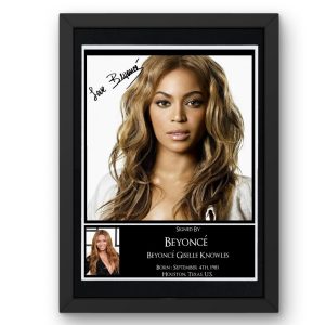 Beyoncé Signed Display