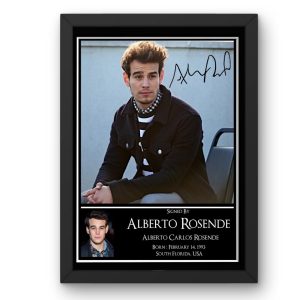 Alberto Rosende Signed Display - Framed