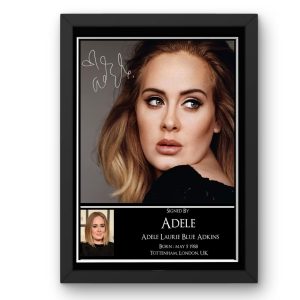 Adele Signed Display - Framed