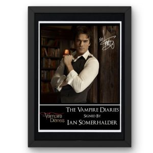 Damon Salvatore Version 1 Signed Display framed photo print