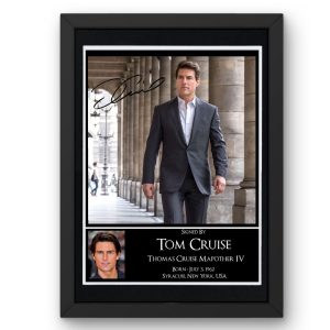 Tom Cruise Signed Display