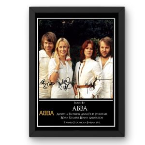 Abba Signed Display framed photo print