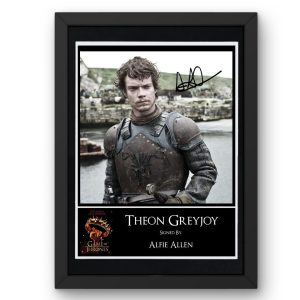 Game of Thrones: Theon Greyjoy Signed Display - Framed