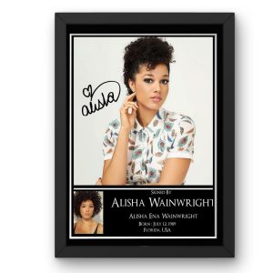 Alisha Wainwright Signed Display - Framed
