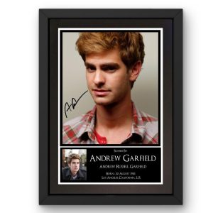 Andrew Garfield Signed Display - Framed