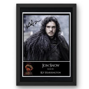 Game of Thrones: Jon Snow Signed Display - Framed