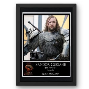 Game of Thrones: Sandor Clegane The Hound Signed Display - Framed