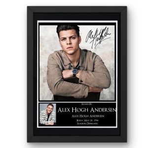Alex Høgh Andersen Signed Display - Framed