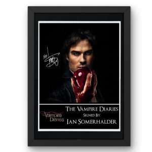 Damon Salvatore Version 2 Signed Display framed photo print