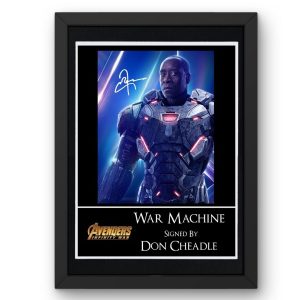 Avengers: War Machine Signed Display - Framed