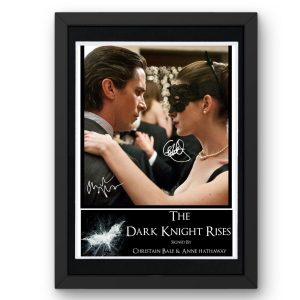 Bruce Wayne & Selina Kyle Signed Display