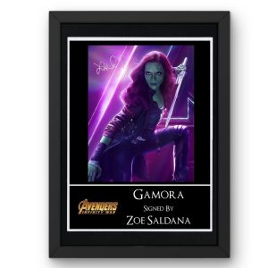 Avengers: Gamora Signed Display - Framed