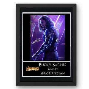 Avengers: Bucky Barnes Signed Display - Framed