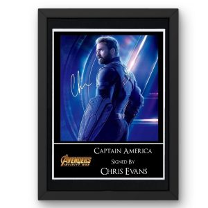 Avengers: Captain America Signed Display - Framed