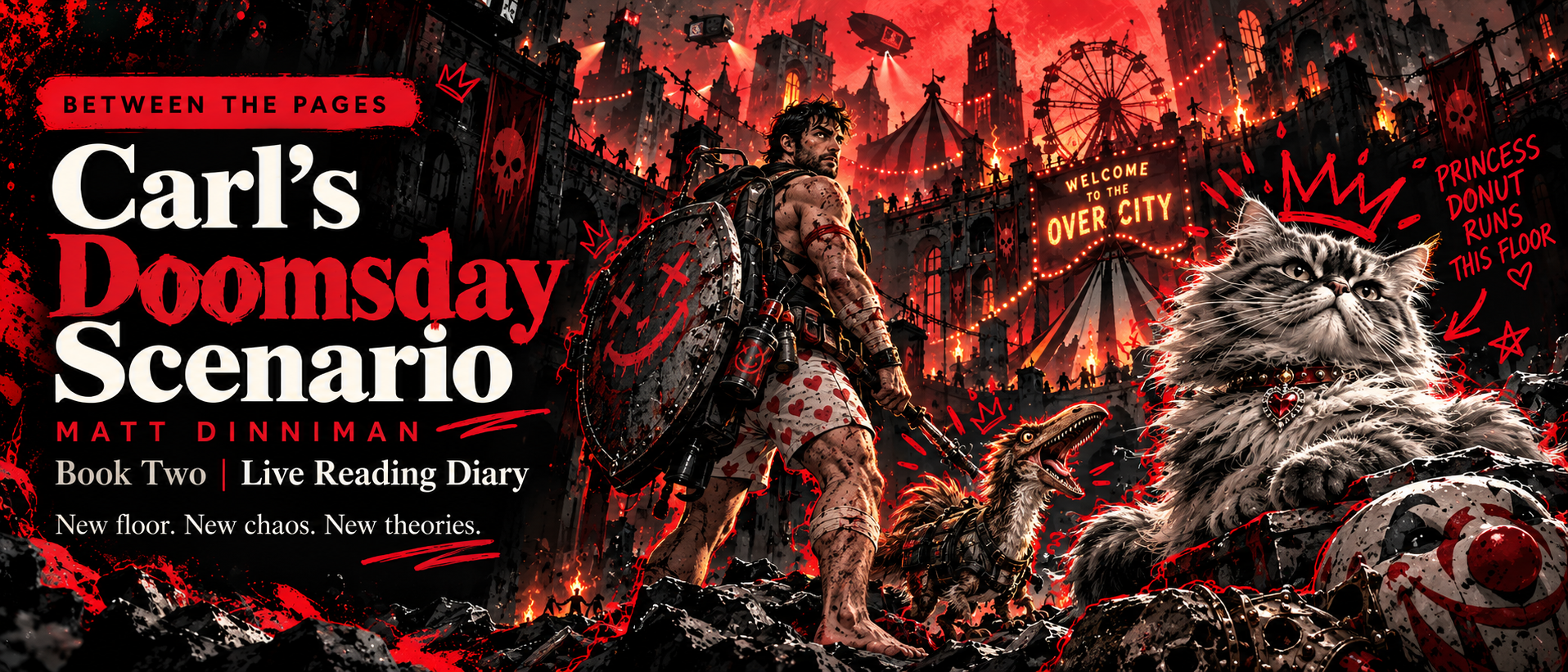 Between the Pages: Carl's Doomsday Scenario, Book Two reading diary banner